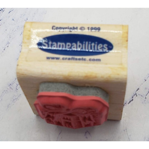 Lot of 5 Wood Mounted Rubber Stamps Home Tea Country - Picture 3 of 16